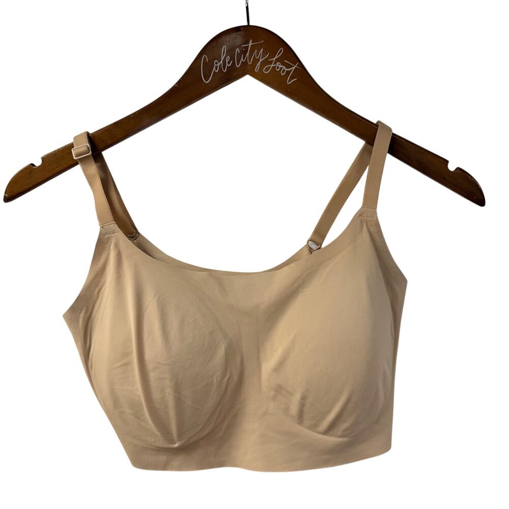 True by True and Co Comfort Bra Bralette Medium Everyday Supportive Chai Nude